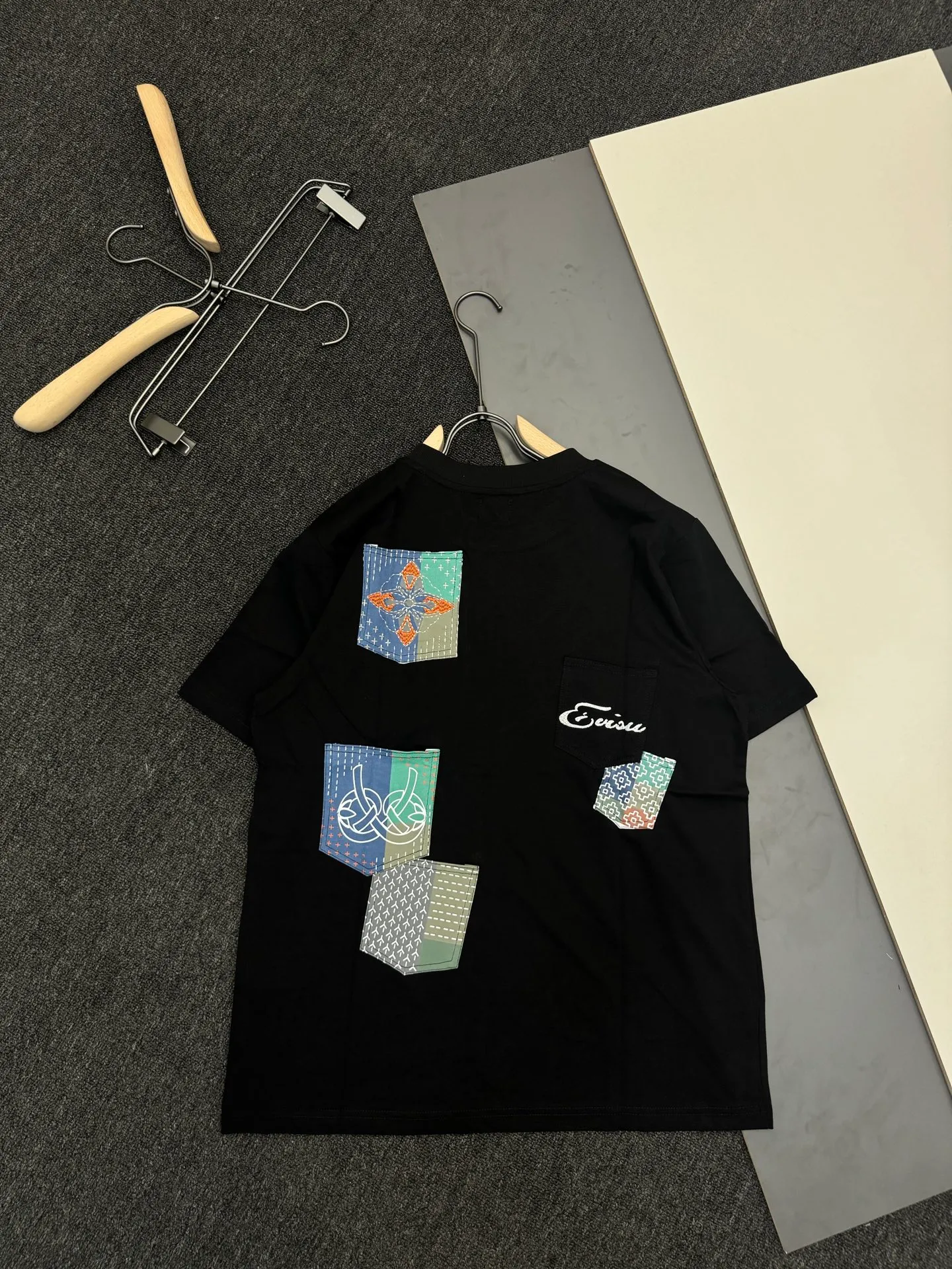 【 Same Style】EVISU T Size S-XXL Black White